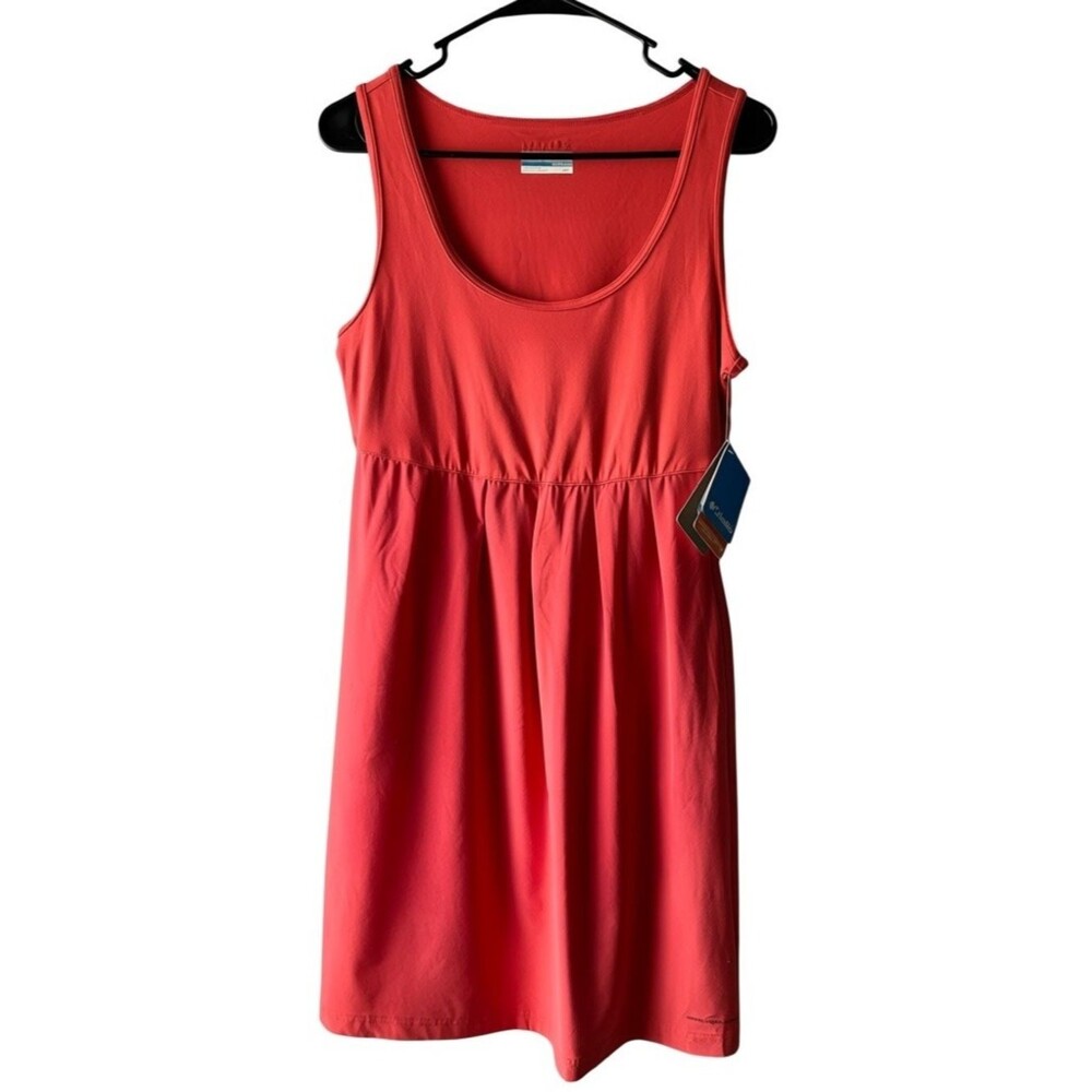 NWT Columbia Titanium Omni Shade UPF 50 Coral Tank Dress Small Travel Outdoor - Picture 2 of 7